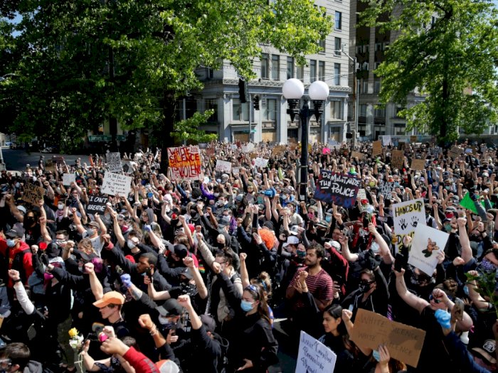 Demo George Floyd Ricuh di Amerika, WNI Saling Mengingatkan Tidak Turun ke Jalan 