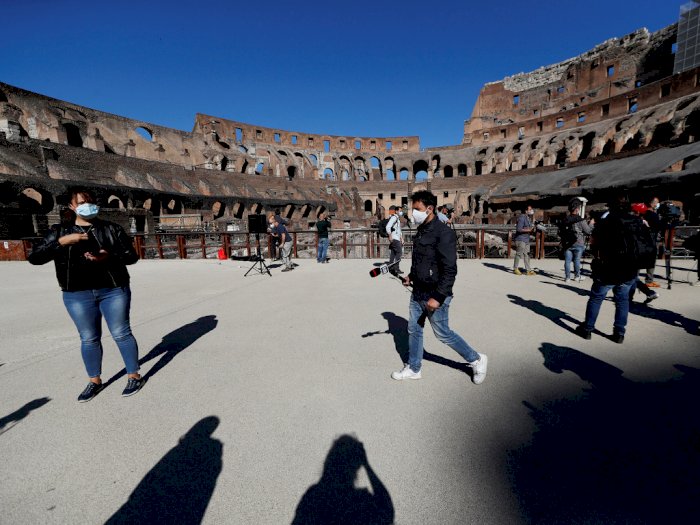 FOTO: Wisata Colosseum Roma Kembali Dibuka