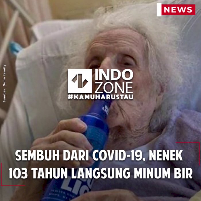 Sembuh dari Covid-19, Nenek 103 Tahun Langsung Minum Bir