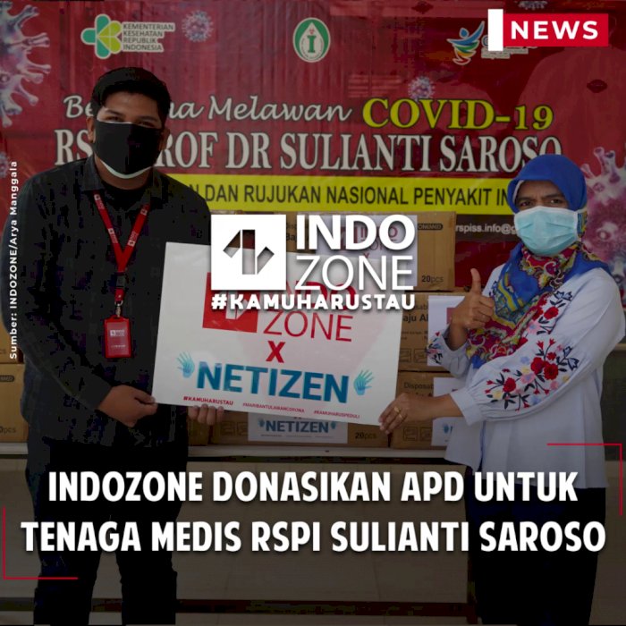 Indozone Donasikan APD untuk Tenaga Medis RSPI Sulianti Saroso