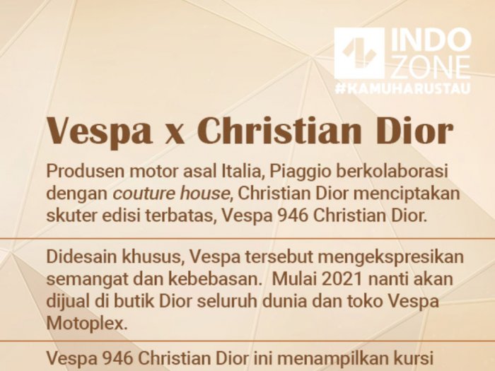 Vespa X Christian Dior