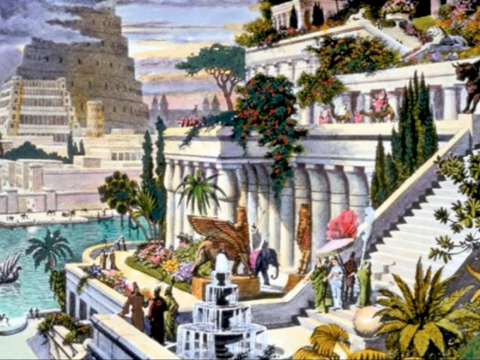 Taman Gantung Babilonia di Irak, Satu dari 7 Keajaiban Kuno Dunia