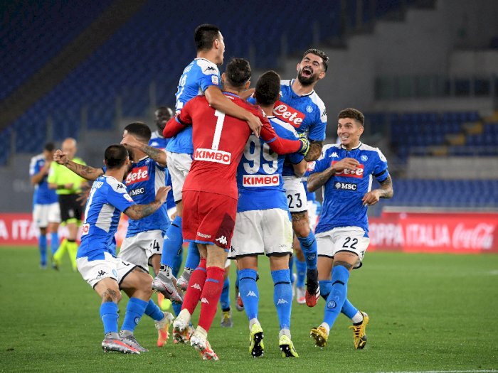 Menang Adu Penalti, Napoli Juara Coppa Italia