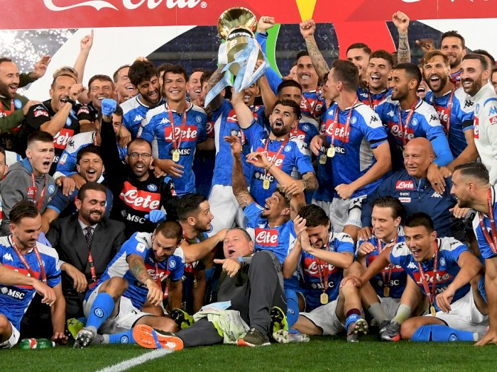 FOTO: Kalahkan Juventus, Napoli Juara Coppa Italia 