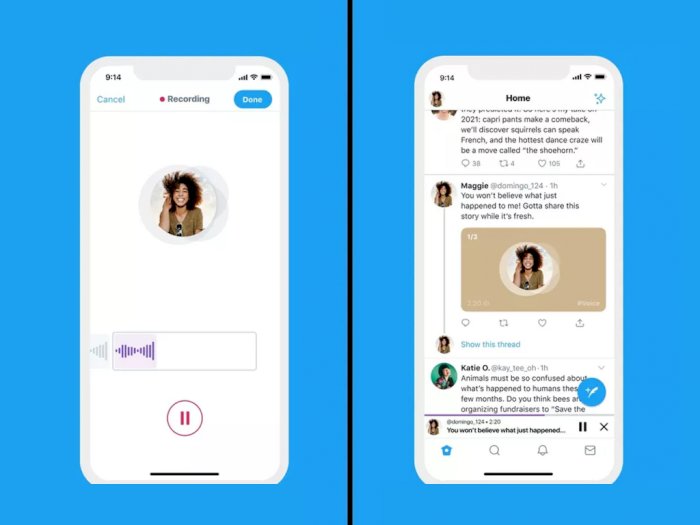Pengguna Twitter di iOS Kini Bisa Posting Tweet dalam Bentuk Suara!