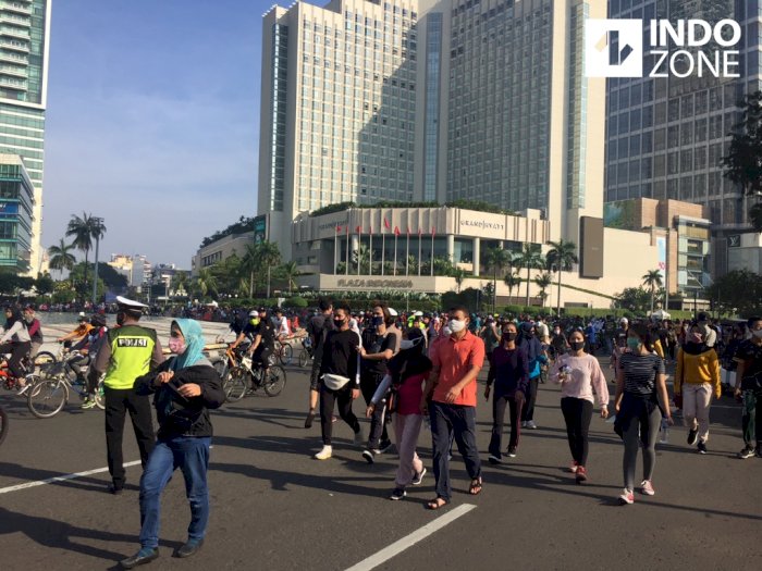 CFD Jakarta Kembali Digelar, Bundaran HI Terpantau Padat