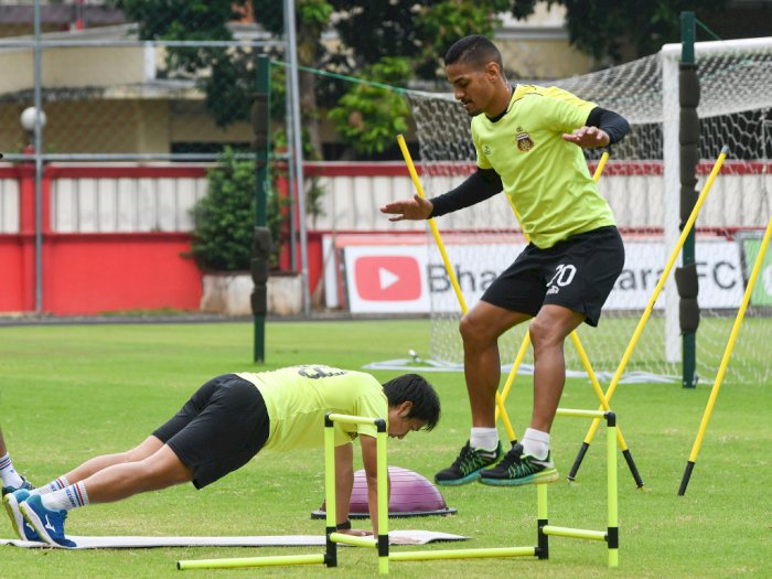 FOTO: Mengintip Latihan Mandiri Pemain Bhayangkara FC 