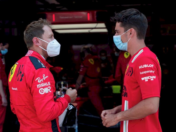 Kembali Mengaspal! Sebastian Vettel dan Charles Leclerc Lakukan Tes di Sirkuit Mugello