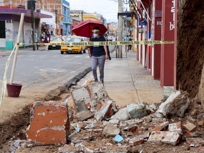 FOTO: Meksiko Diguncang Gempa 7,4 M dan Tsunami Lokal