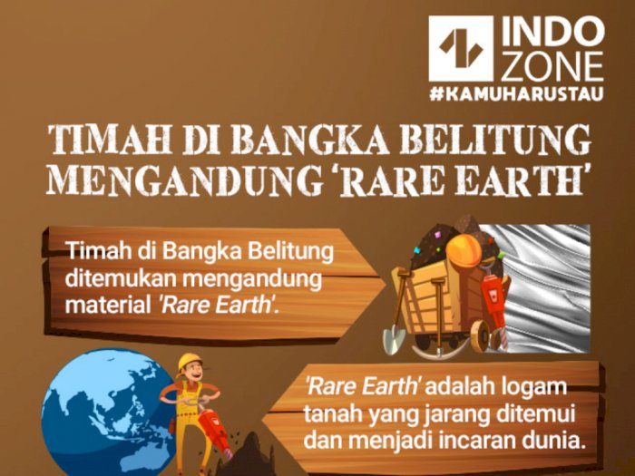Timah di Bangka Belitung Mengandung Rare Earth