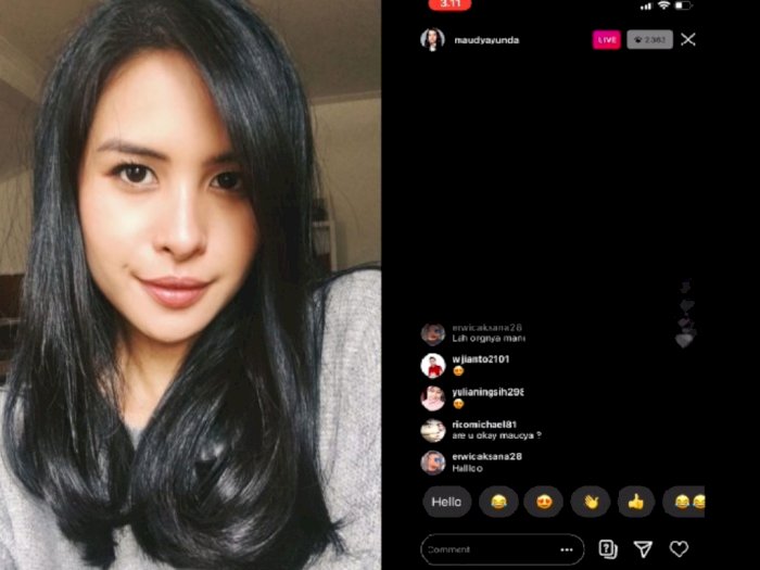 Maudy Ayunda Berantem dengan Pria di IG Live, Netizen Khawatirkan Kondisinya