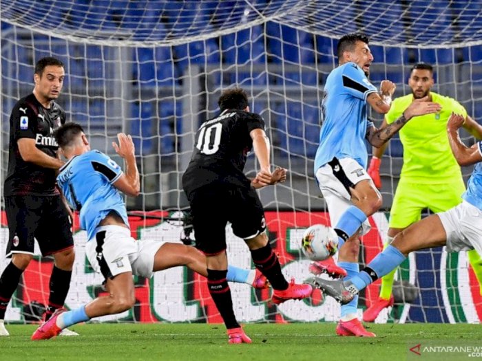 Tanpa Immobile, Lazio Keok 0-3 di Tangan AC Milan di Kandang Sendiri, Juventus Menjauh
