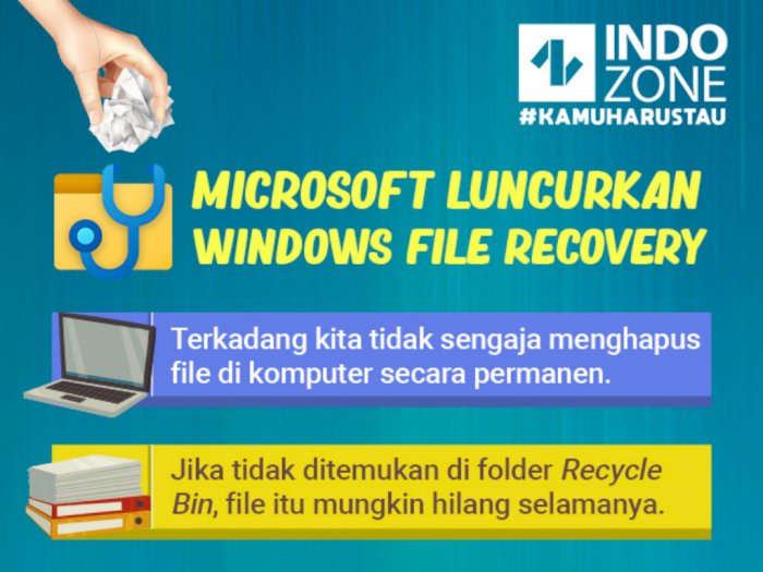Microsoft Luncurkan Windows File Recovery