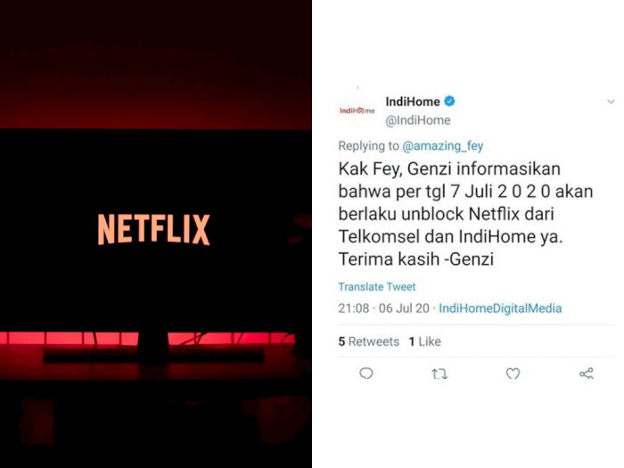 IndiHome Disebut Segera Buka Blokir Netflix Hari Ini, Benarkah?