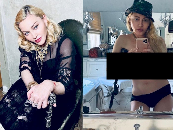 Madonna Unggah Foto Topless di Akun Instagram Pribadinya
