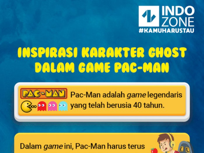 Inspirasi Karakter Ghost dalam Game Pac-Man