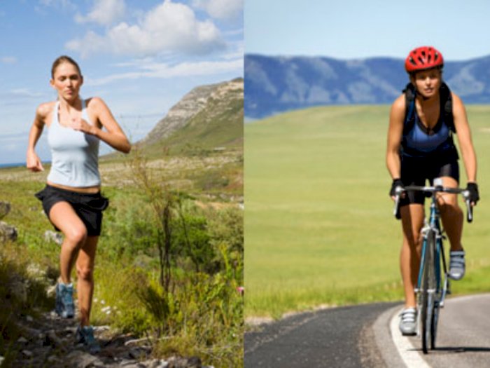 Lari dan Bersepeda, Olahraga Mana yang Bisa Bakar Kalori Lebih Banyak?