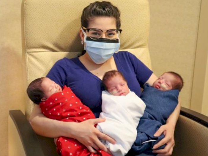 Sempat Terinfeksi Virus Corona, Ibu di Texas Ini Berhasil Lahirkan Bayi Kembar 3