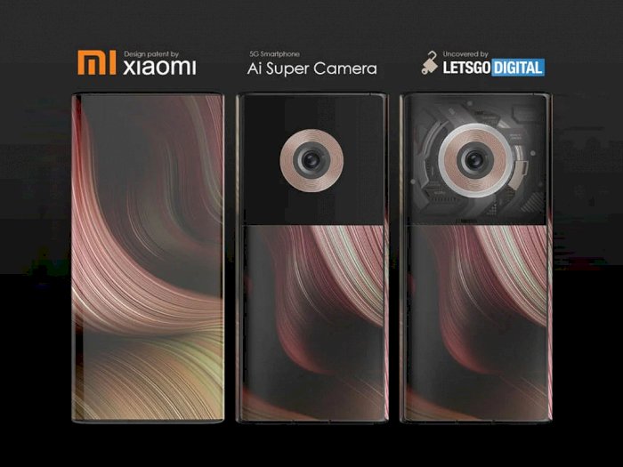 Xiaomi Daftar Paten Desain Smartphone Layar Penuh dengan Kamera Berukuran Besar!