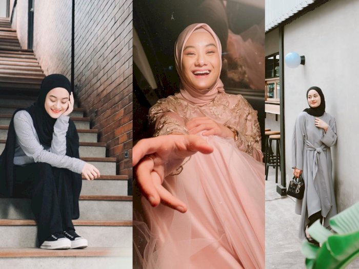 Simpel dan Stylish, Intip Yuk Gaya Hijab Simpel Aktris Cantik Dinda Hauw