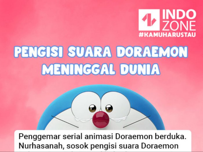 Pengisi Suara Doraemon Meninggal Dunia