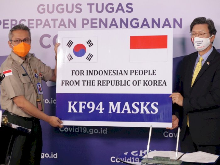 Korsel Berikan Donasi 625 Ribu Masker KF94 Kepada Indonesia