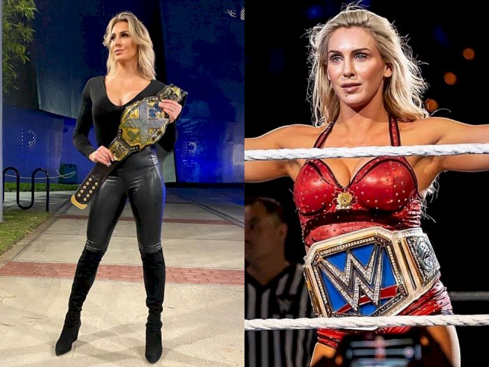 Potret Bintang WWE Charlotte Flair yang Harus Absen Bergulat Gegara Keracunan Silikon