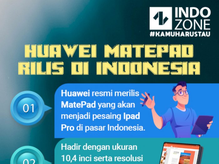 Huawei MatePad Rilis di Indonesia