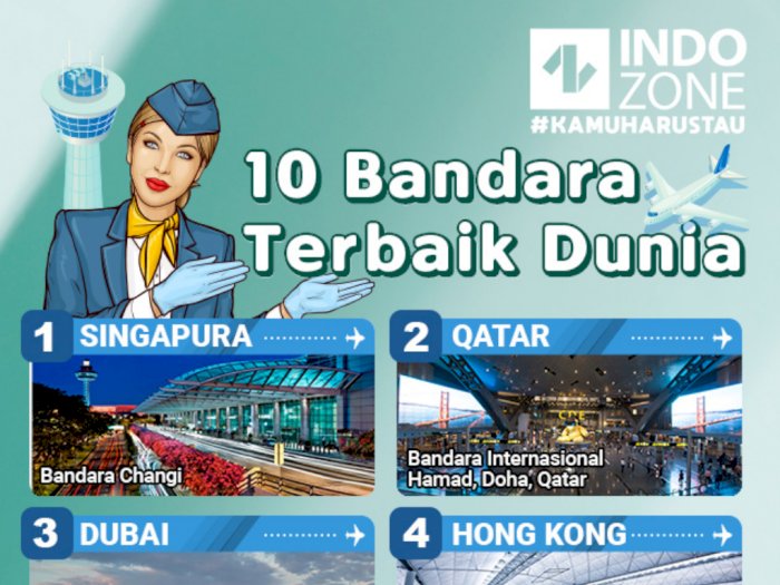 10 Bandara Terbaik Dunia