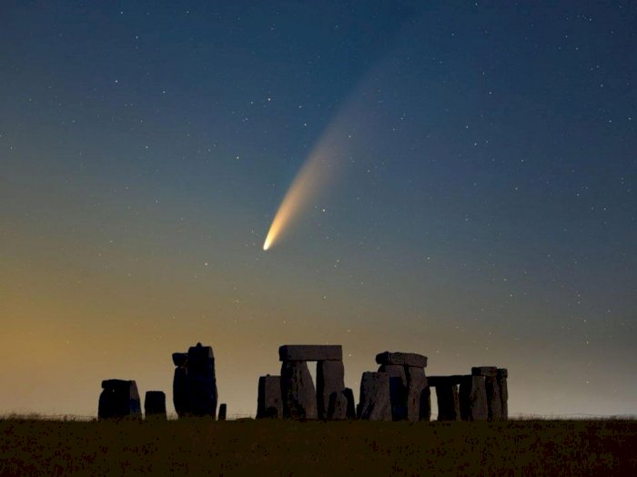Cuma Bisa Disaksikan Sekali Seumur Hidup, Penampakan Komet Neowise Ini Bikin Takjub