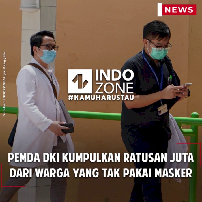 Pemda DKI Kumpulkan Ratusan Juta dari Warga yang Tak Pakai Masker