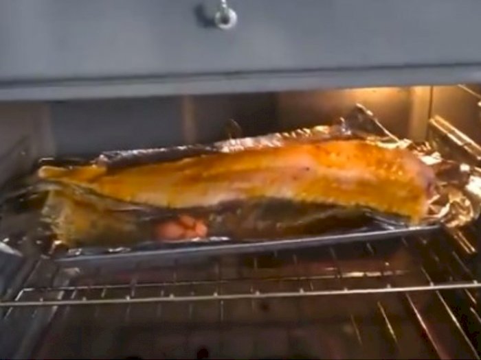 Viral Video Ikan 'Meronta' saat Dipanggang di Oven, Netizen: Siksa Kubur