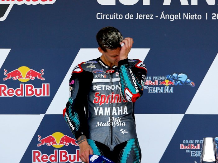 Quartararo Menangis Usai Raih Kemenangan Perdana di Ajang Balapan MotoGP