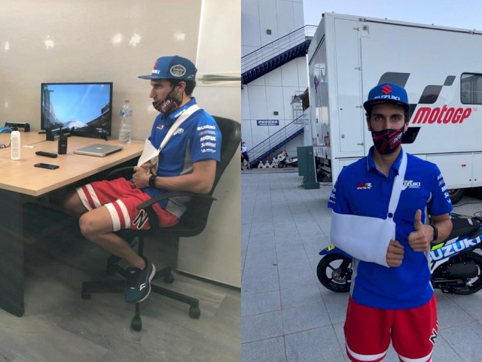Alami Cedera Bahu, Alex Rins Absen pada MotoGP Jerez 2020