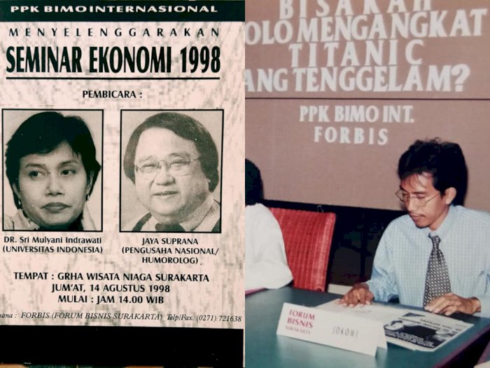 Sri Mulyani Dinujum Jadi Presiden RI, Tahun 1988 Bareng Jokowi Gelar Seminar Ekonomi
