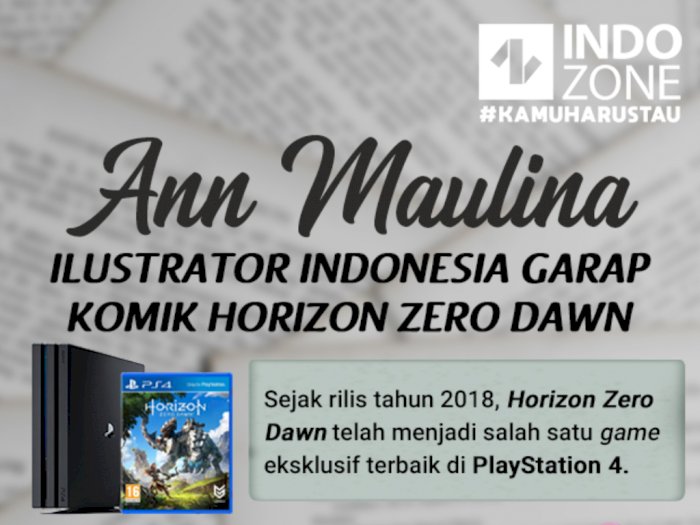 Ann Maulina, Ilustrator Indonesia Garap Komik Horizon Zero Dawn