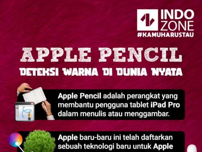 Apple Pencil Deteksi Warna di Dunia Nyata