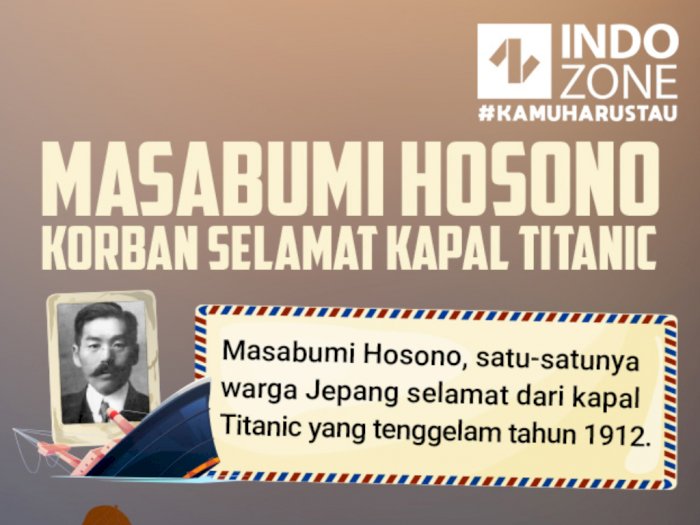 Masabumi Hosono, Korban Selamat Kapal Titanic