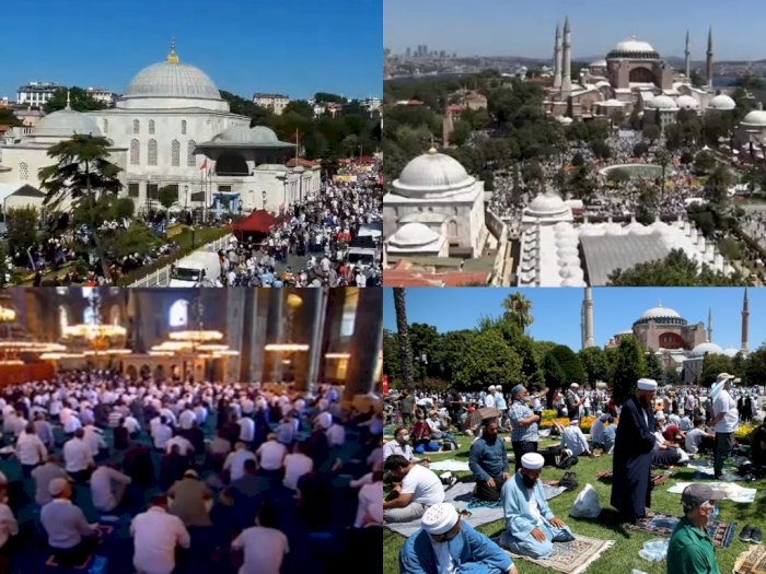 Hari Bersejarah, Tonton Live Streaming Salat Jumat Perdana di Masjid Hagia Sophia Turki
