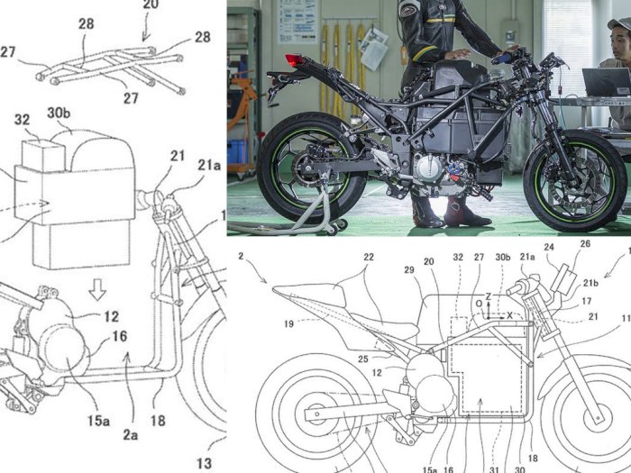 Makin Serius, Kawasaki Pamerkan Paten Desain Motor Listrik Terbarunya, Endeavour!