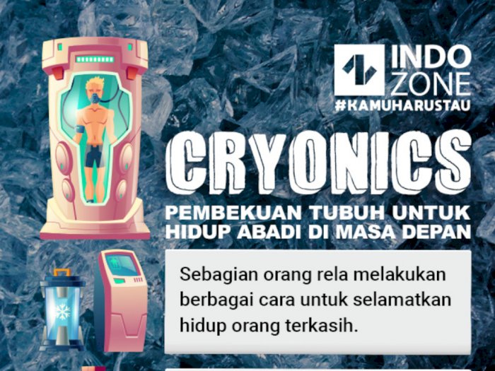 Cryonics, Pembekuan Tubuh Manusia Untuk Hidup Abadi di Masa Depan