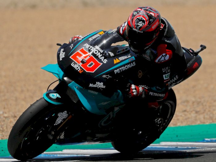 Fabio Quartararo Jadi Juara di MotoGP Andalusia, Rossi Akhirnya Naik Podium