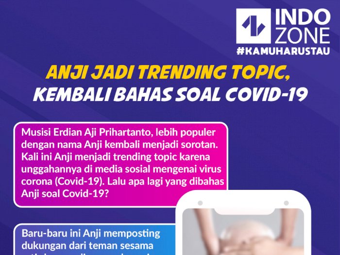 Anji Jadi Trending Topic, Kembali Bahas soal Covid-19