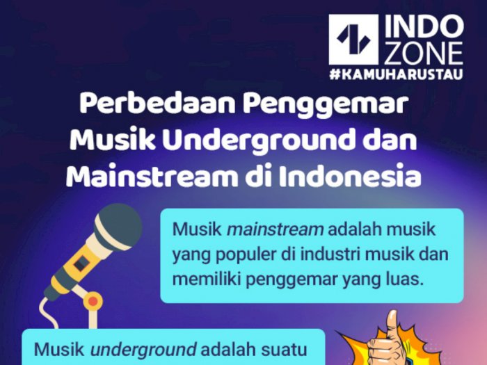 Perbedaan Penggemar Musik Underground dan Mainstream di indonesia