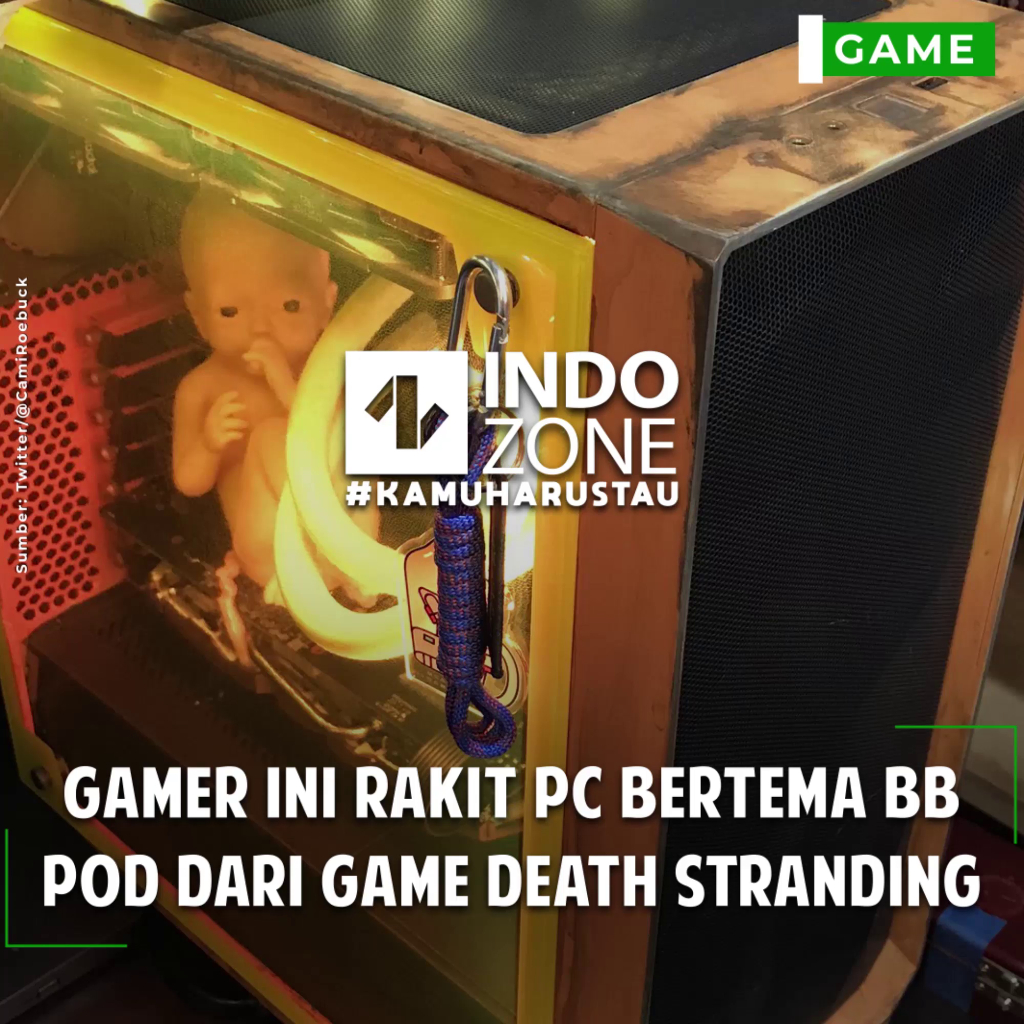 Gamer Ini Rakit PC Bertema BB Pod dari Game Death Stranding