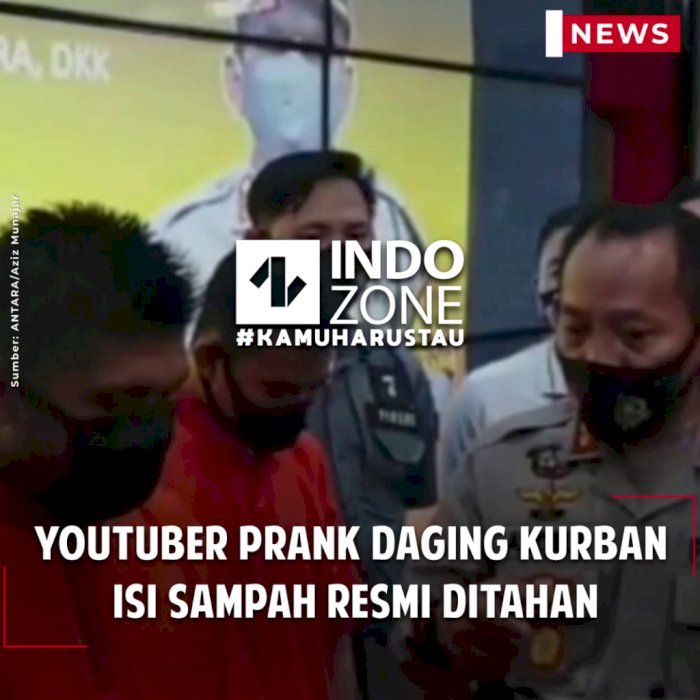YouTuber Prank Daging Kurban  Isi Sampah Resmi Ditahan