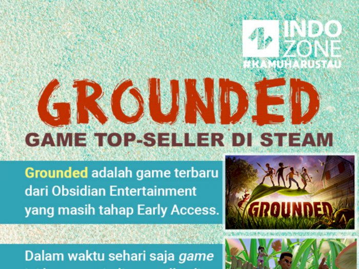 Grounded, Game Top-Seller di Steam