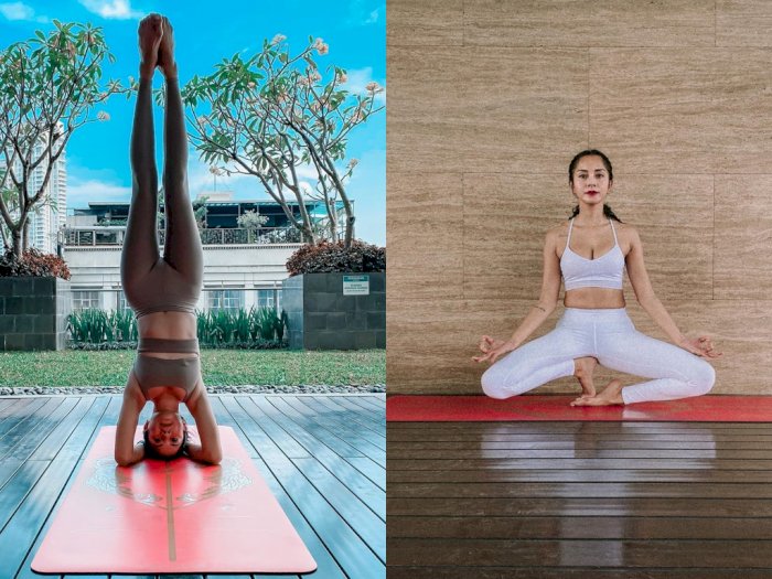 Mengintip Kirana Larasati Latihan Yoga Ekstrem, Makin Seksi dan Awet Muda