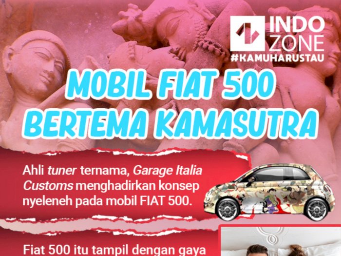 Mobil Fiat 500 Bertema Kamasutra