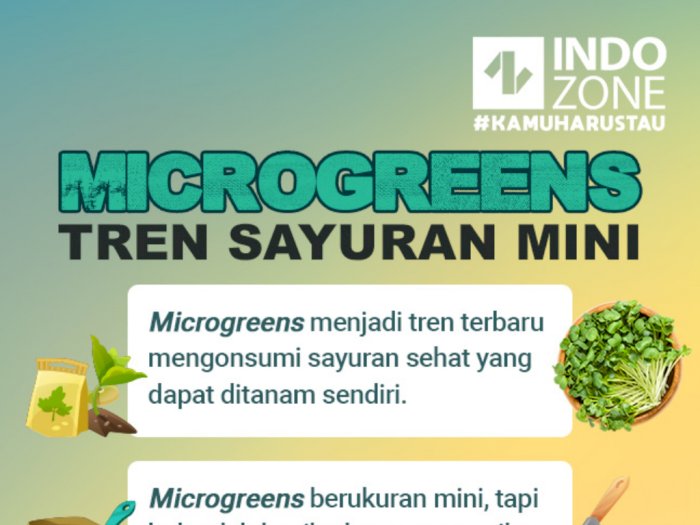 Microgreens, Tren Sayuran Mini